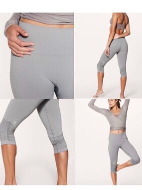 Lululemon Awakening Crop Taryn Toomey Collection Athletic Leggings size 4 women